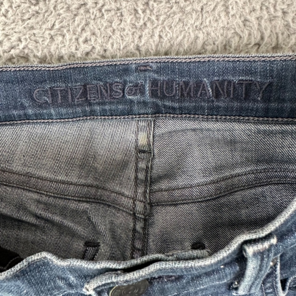 Citizens of Humanity Jeans Women's 26 Blue Mid Rise Skinny Leg Stretch - Picture 8 of 16